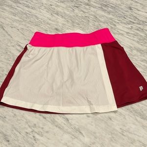 Color block tennis skirt